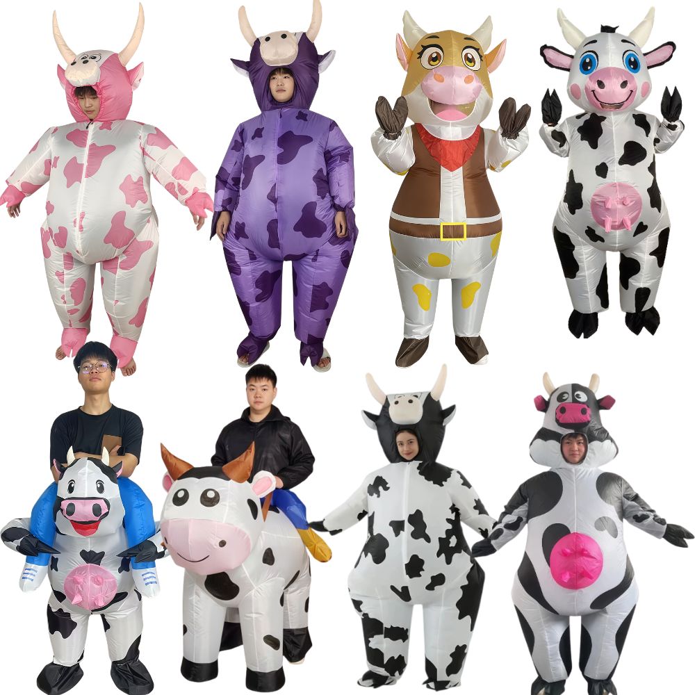 Case Fans - Disfraz Inflable de Toro para Halloween,