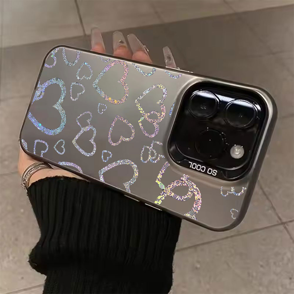 Mini Pc Case - Funda con estampado de corazones de