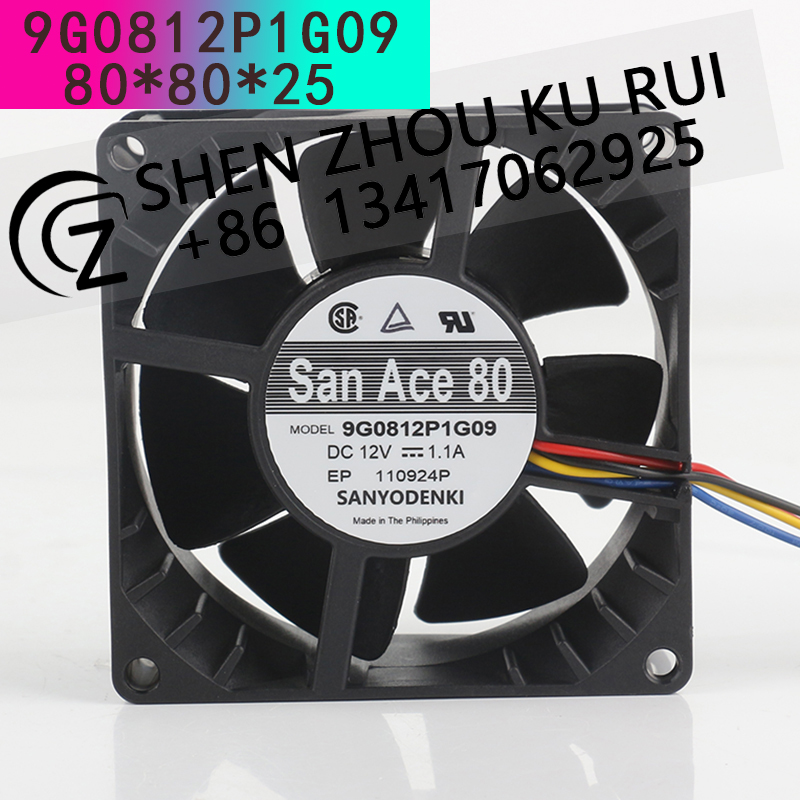 Sanyo 12V 1.1A AC EC 8038 80x8 - Case Fan Controller reseña y precio