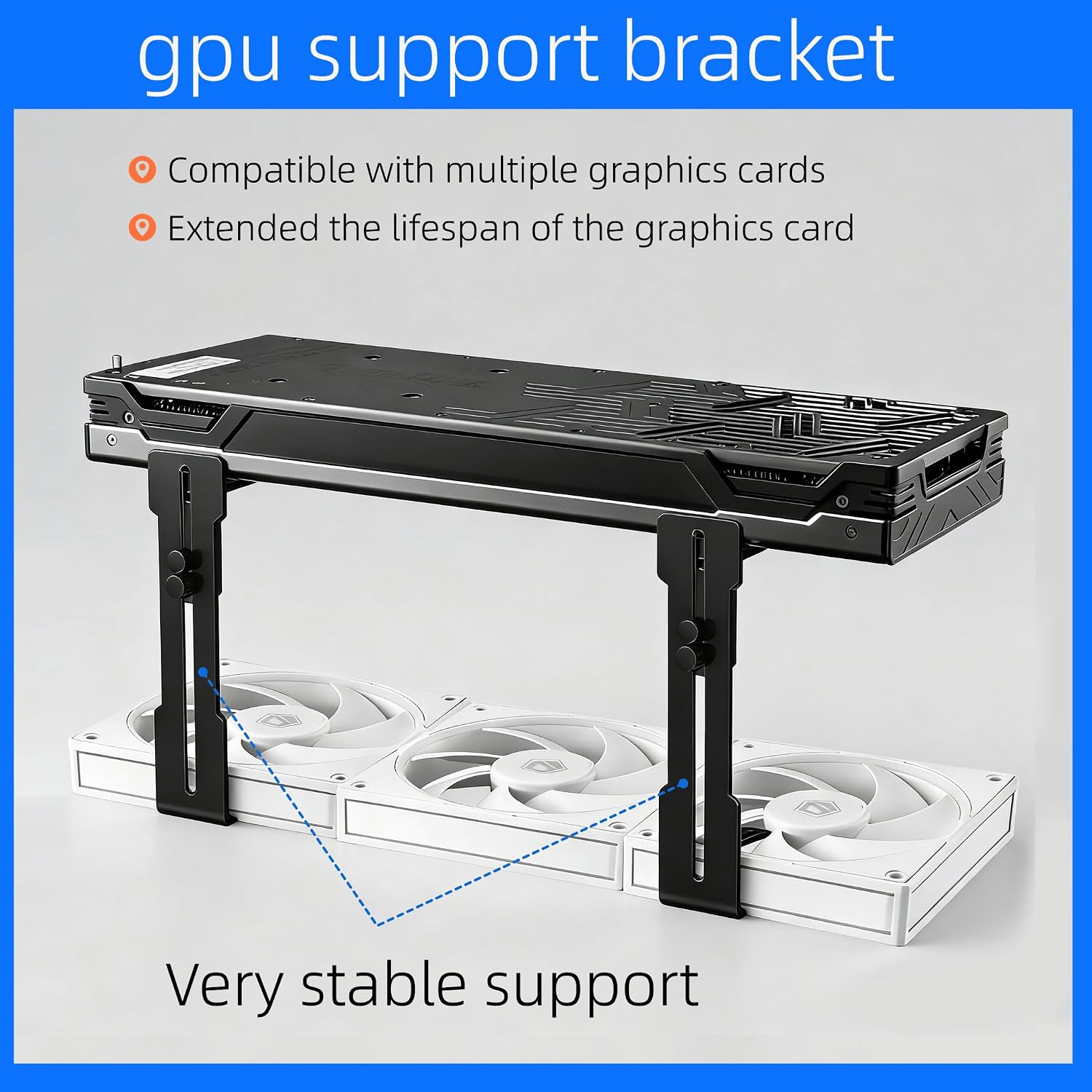 Soporte ajustable para tarjeta - Atx Case reseña y precio