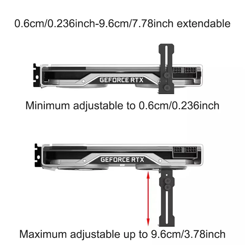 Soporte ajustable para tarjeta - Atx Case reseña y precio