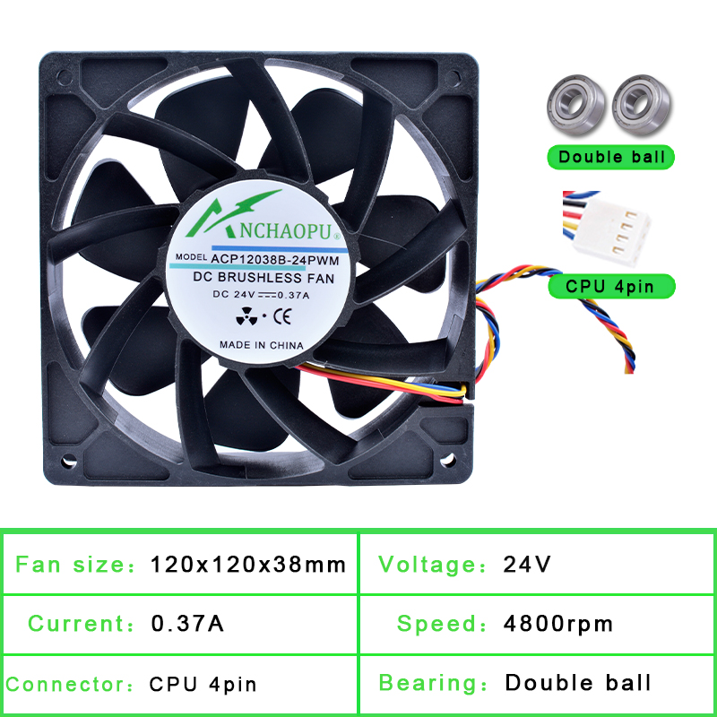 Ventilador de 120 mm ACP12038B - Case Fan Controller reseña y precio